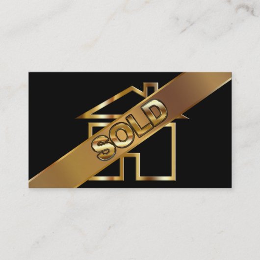 Cartes chiques d'entreprise immobilière (Devant)