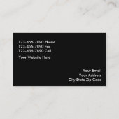 Cartes chiques d'entreprise immobilière (Dos)