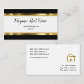 Cartes chiques d'entreprise immobilière de (Devant / Derrière)