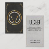 Cartes chiques dinantes fines de modèle de carte (Devant / Derrière)