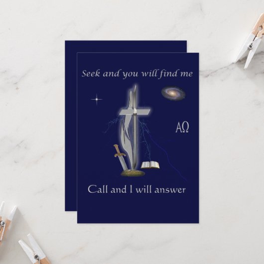 Cartes chrétiennes (Devant/Arrière en situation)