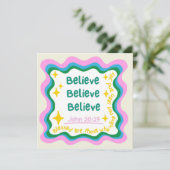 Cartes Chrétiennes Croire Vacances Encouragement (Debout devant)