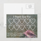 Cartes chrétiennes gracieuses (Devant / Derrière)