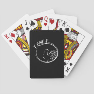 Cartes Citation de jeu de mots drôle de style rétro F-Caw