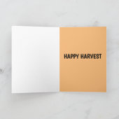 CARTES CITROUILLES HAPPY HARVEST (ANTI-HALLOWEEN) (Intérieur)
