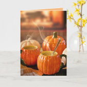 CARTES CITROUILLES HAPPY HARVEST (ANTI-HALLOWEEN) (Fleur jaune)