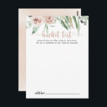 Cartes Classic Rose Rose Rose Mariage Liste des se<br><div class="desc">Ces cartes classiques de mariage rose rose roux sont l'activité idéale pour une réception de mariage rustique ou une douche nuptiale. Le design est composé d'élégantes aquarelles rose roux et de feuillage vert, soigneusement assemblés en de beaux bouquets. Modifier le libellé pour convenir à tout événement de vie. Le panneau...</div>