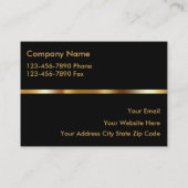 Cartes classieuses d'entreprise immobilière (Dos)