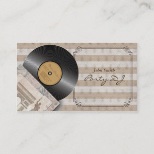Cartes classiques d'industrie musicale du DJ de