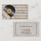 Cartes classiques d'industrie musicale du DJ de (Devant / Derrière)