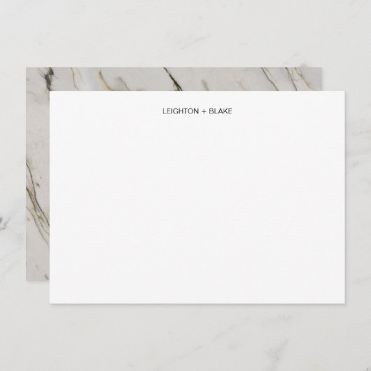 Cartes classiques en marbre (Devant / Derrière)