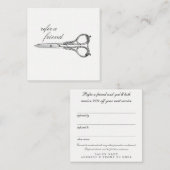 Cartes clients du salon de référence des ciseaux v (Devant / Derrière)