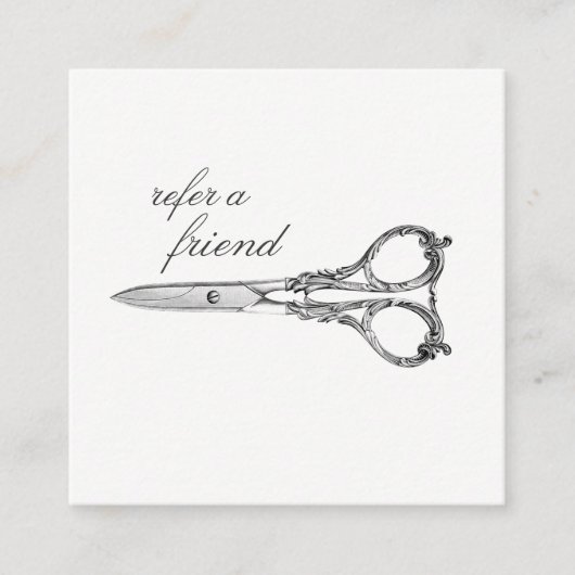 Cartes clients du salon de référence des ciseaux v (Devant)