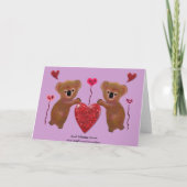 Cartes Coeurs Koala Valentine (Dos)