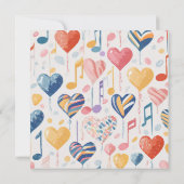 Cartes cœurs musicaux (Dos)