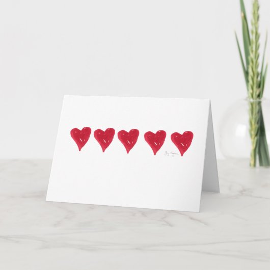 Cartes Cœurs Rouges (Devant)