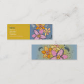 Cartes colorées de profil de jonquille (Devant / Derrière)
