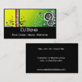 Cartes colorées d'industrie musicale du DJ de (Devant / Derrière)