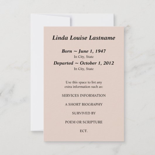 cartes commémoratives : nuit à l'argent (Dos)