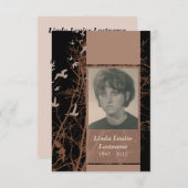 cartes commémoratives : nuit à l'argent (Devant / Derrière)