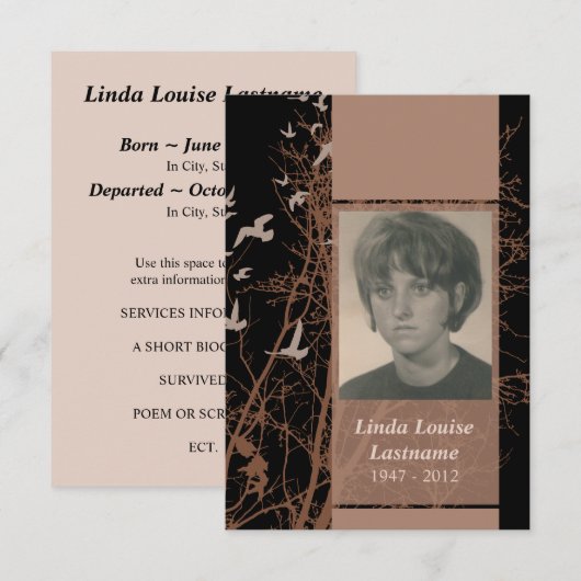 cartes commémoratives : nuit à l'argent (Devant / Derrière)