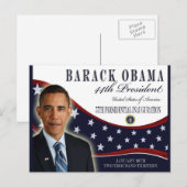 Cartes commémoratives Obama Inauguration 2013 (Devant / Derrière)
