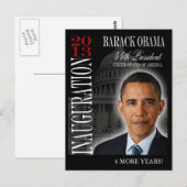 Cartes commémoratives Obama Inauguration 2013 (Devant / Derrière)