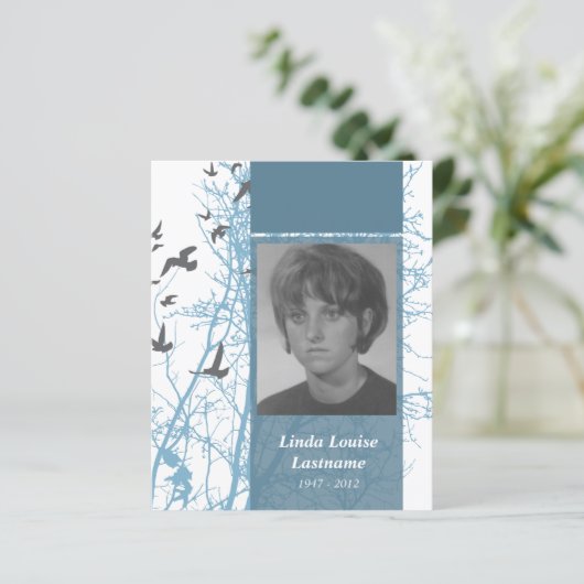 cartes commémoratives oiseaux d'argent (Debout devant)