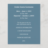 cartes commémoratives oiseaux d'argent (Dos)