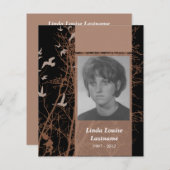 cartes commémoratives oiseaux d'argent (Devant / Derrière)