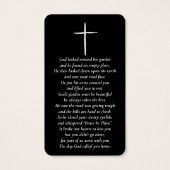 Cartes commémoratives personnalisées modernes (Dos)