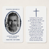 Cartes commémoratives photo personnalisées de la M (Devant & derrière)