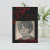 cartes commémoratives : rouge (Debout devant)