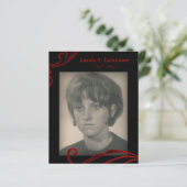 cartes commémoratives rouge florissante (Debout devant)