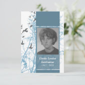 cartes commémoratives : silhouscreen les oiseaux (Debout devant)