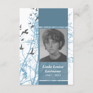 cartes commémoratives : silhouscreen les oiseaux