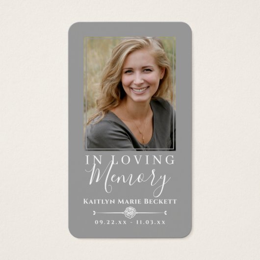 Cartes commémoratives simples et personnalisées (Devant)