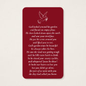 Cartes commémoratives simples et personnalisées (Dos)