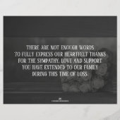 Cartes commémoratives Un bouquet de roses blanches (Dos)