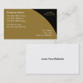 Cartes commerciales d'entreprise immobilière (Devant / Derrière)