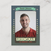 Cartes commerciales personnalisées Groomsman, Fun  (Devant)