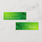 Cartes compactes de feuille vert frais de vignes (Devant / Derrière)