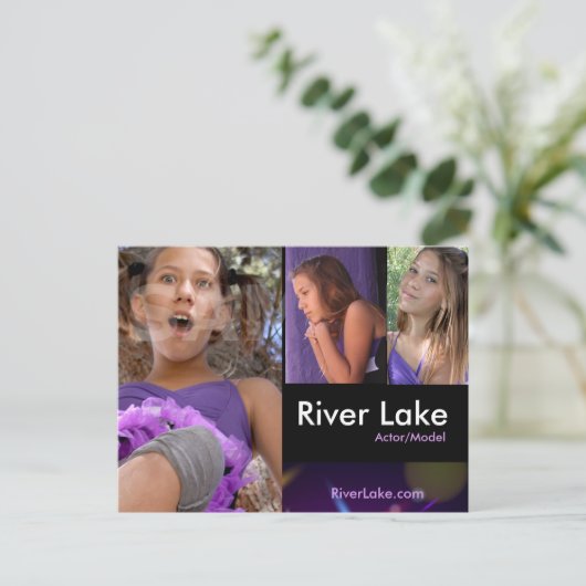 Cartes composites 2 faces - Captures de tête d'act (Debout devant)