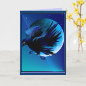 Cartes corbeau et lune (Fleur jaune)