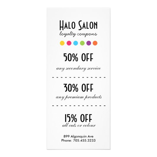 Cartes Coupons Fidélité (Devant)