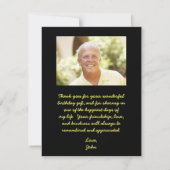 Cartes customisées de Merci - avec la photo (Dos)