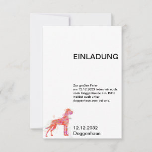 Cartes d’invitation Doggen