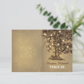 cartes d'accompagnement d'arbre de lumières rustiq (Debout devant)