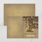 cartes d'accompagnement d'arbre de lumières rustiq (Devant / Derrière)