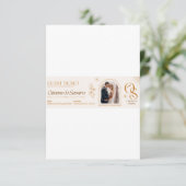 Cartes d'accompagnement de mariage (Debout devant)